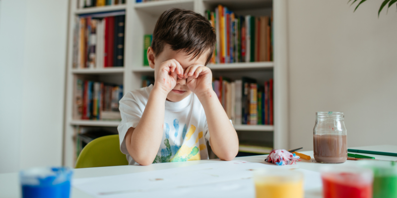 enfant fatigué