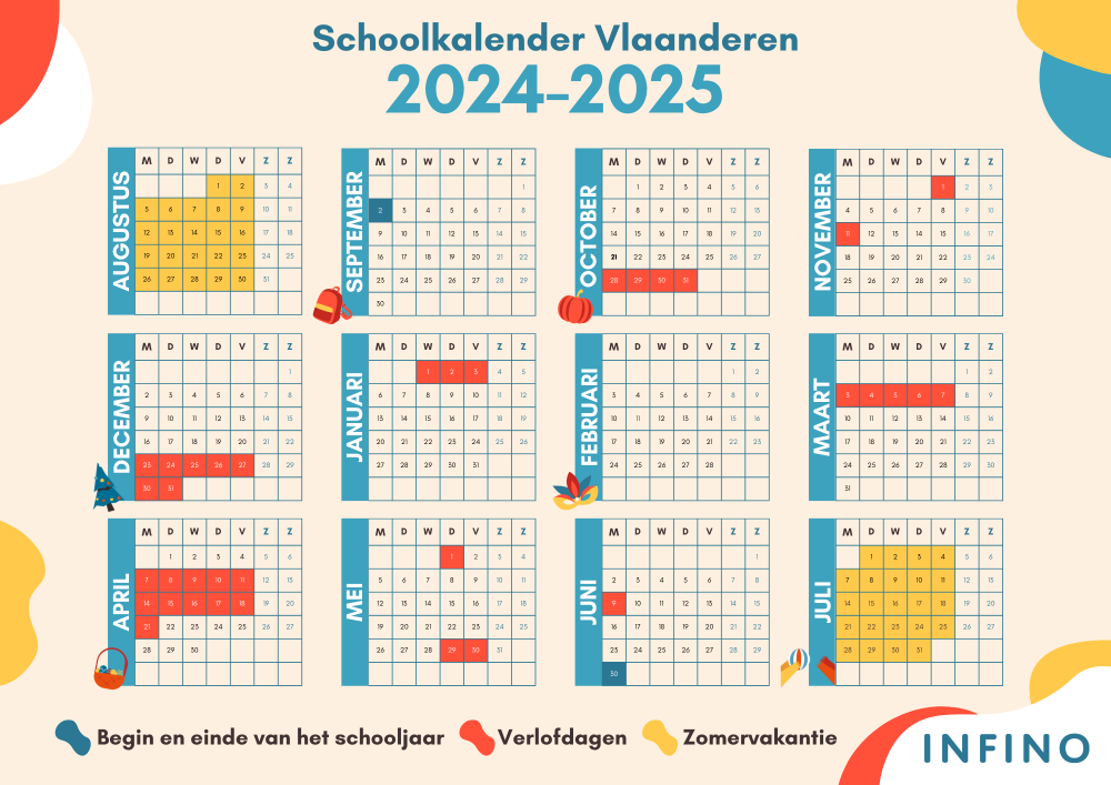 Calendrier scolaire Flandre